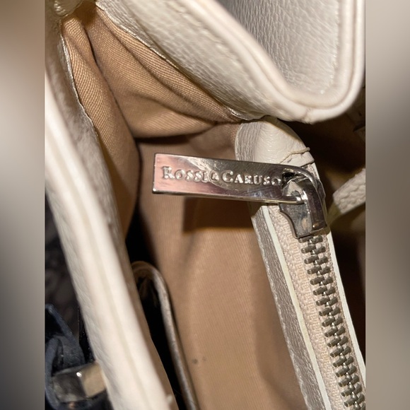 Rossi & Caruso Cream & Black Hand Bag.  Call outs. See pics - Picture 15 of 16